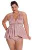 Women's Knitted Lacey Babydoll with Boy Short #5283/X/XX