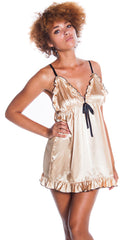 Women's Charmeuse Babydoll with G-String #5289