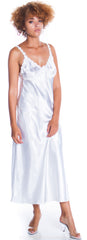 Women's Silky Nightgown With Venice Lace #6010