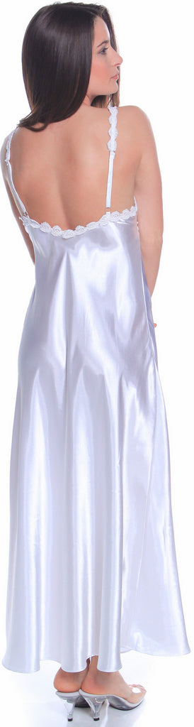 Women's Silky Nightgown With Venice Lace And Long Robe Set #60103049/X –  shirleymccoycouture