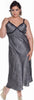Women's Super Plus Size Silky Nightgown With Venice Lace #6010XX