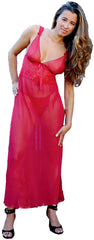 Women's Sexy Sheer Nightgown with G-string Set #6024