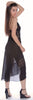 Women's Georgette Deep-V Nightgown With Embroidered lace #6046