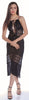 Women's Plus Size Georgette Deep-V Nightgown With Embroidered lace #6046X