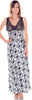 Women's Plus Size Print Silky Nightgown With Stretch Lace #6051X