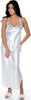 Women's Silky Strappy Back Nightgown And Long Robe Set #60563049/X