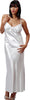 Women's Silky Strappy Back Nightgown And Long Robe Set #60563049/X