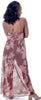 Women's Printed Chiffon Nightgown or Swim Cover-Up With G-String Set #6060