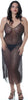 Women's Sequined Mesh Nightgown G-string And Short Jacket 3 Pcs Set#60613065/X