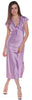 Women's Matte Satin Nightgown With Lace #6063