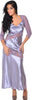 Women's Silky Nightgown With Lace #6066
