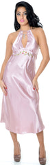 Women's Silky Nightgown With Embroidery #6073