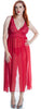 Women's Plus Size Chiffon Nightgown With G-String Set #6075X
