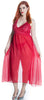 Women's Chiffon Nightgown With G-String And Robe 3 Pieces Set #60753074/X/XX