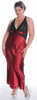 Women's Plus Size Silky Nightgown With Stretch Lace #6089X