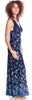 Women's Border Print Knitted Lace Gown #6095/X/XX