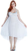 Women's Plus Size Bridal Chiffon Nightgown With G-String Set #6101X