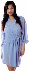 Women's Chiffon Short Wrap Robe #613C