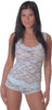 Women's Stretch Lace Camisole Boy Short Set #7077