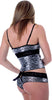 Women's  Metallic Camisole Boy Short Set #7086