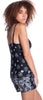 Women's Border Print Knitted Lace Camisole short set #7105/X