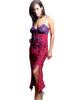 Women's Iridescent Jacquard Gown with Lace #761f