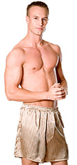 Men's Satin Stripes Boxer Short # 80182