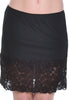 Women's Microfibre Half Slip with Lace #8118/X (S-3X)