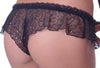 Women's Sequined Mesh Open Crotch Hipster # 8119/x