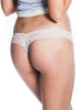 Women's Missy & Plus Super Soft Jersey Low Rise Thong with Lace# 8192/X/XX