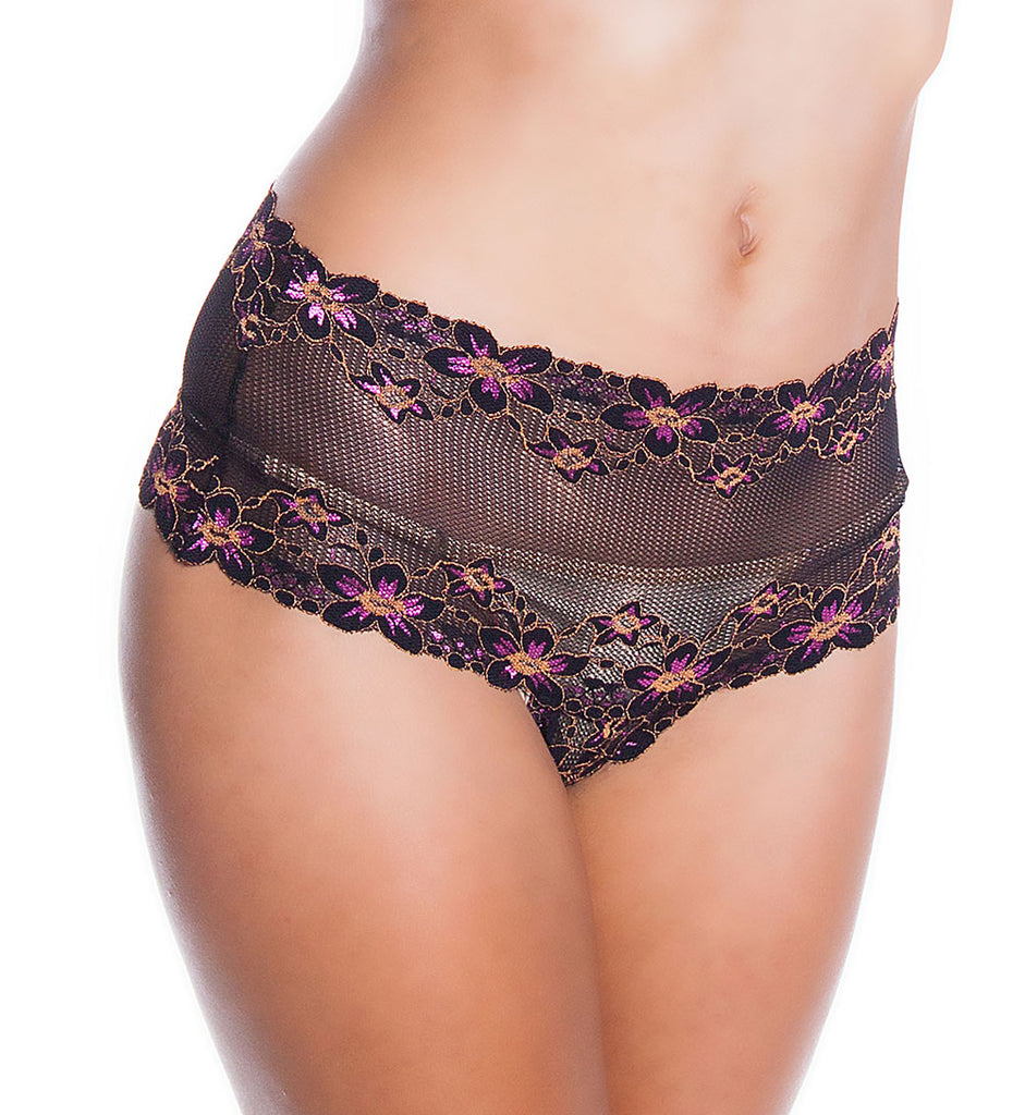 Women's Plus Size Stretch lace cheeky thong panty #8214/X/XX –  shirleymccoycouture
