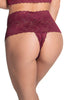 Women's Stretch lace cheeky thong panty #8214