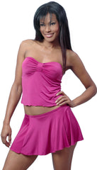 Women's Poly/spandex Skirt with Attached G-string #Q03/x