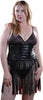 Women's Faux Leather Babydoll with Thong #L006/x