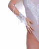 Women's Bridal Lace Fingerless Gloves # B313D