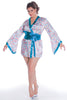 Women's Geisha Costume Short Kimono Robe #C076/X (S/M-3X/4X)