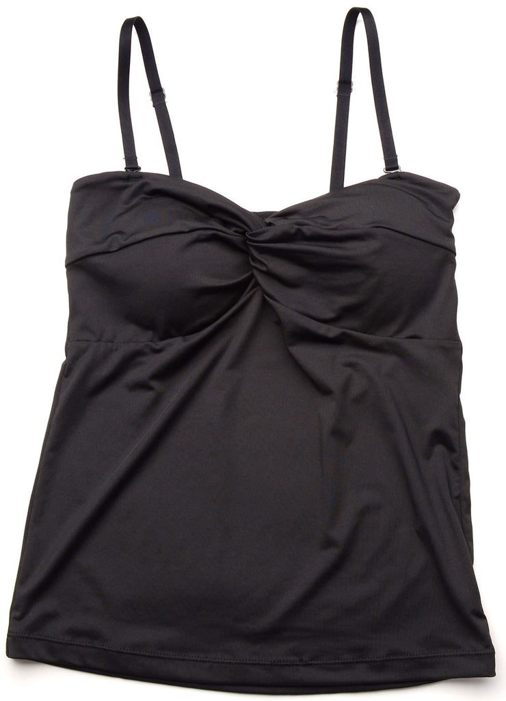 Fashion Forms Long Love Knot Bandeau Bra Top BQ698, Black, M